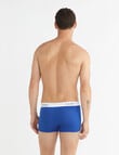 Calvin Klein Modern Cotton Low Rise Trunk, 3-Pack, Blue, Grey & Black product photo View 03 S