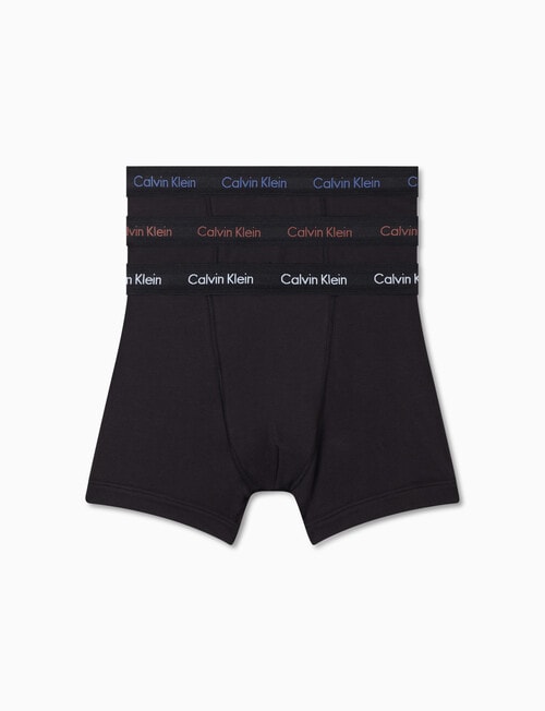 Calvin Klein Cotton Stretch Trunk, 3-Pack, Black product photo