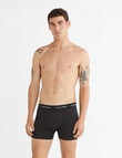 Calvin Klein Cotton Stretch Trunk, 3-Pack, Black product photo View 02 S