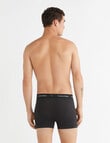 Calvin Klein Cotton Stretch Trunk, 3-Pack, Black product photo View 03 S