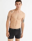 Calvin Klein Cotton Stretch Trunk, 3-Pack, Black product photo View 04 S