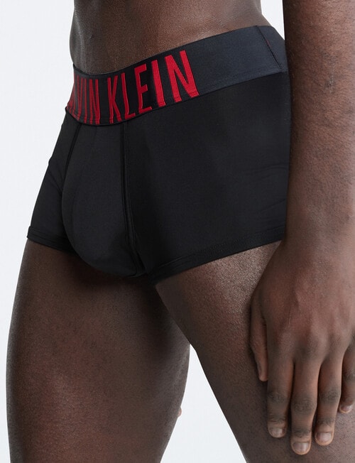 Calvin Klein Intense Power Low Rise Microfibre Trunk, 3-Pack, Black product photo View 04 L