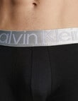Calvin Klein Reconsidered Cotton Trunks, 3-Pack, Black product photo View 04 S