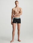 Calvin Klein Reconsidered Cotton Trunks, 3-Pack, Black product photo View 05 S