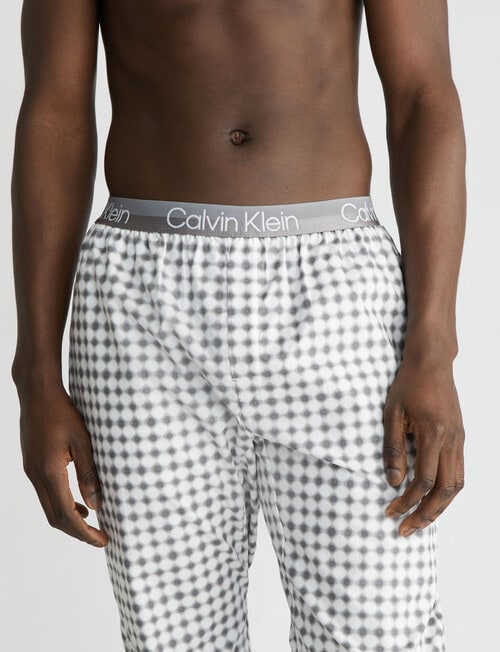 Calvin Klein Modern Structure Check Sleep Pant, Blurred Check & December Sky product photo View 03 L