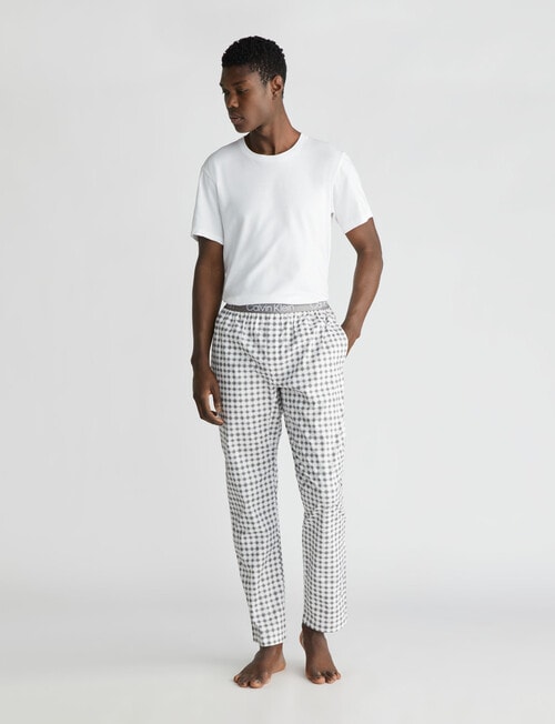 Calvin Klein Modern Structure Check Sleep Pant, Blurred Check & December Sky product photo View 04 L