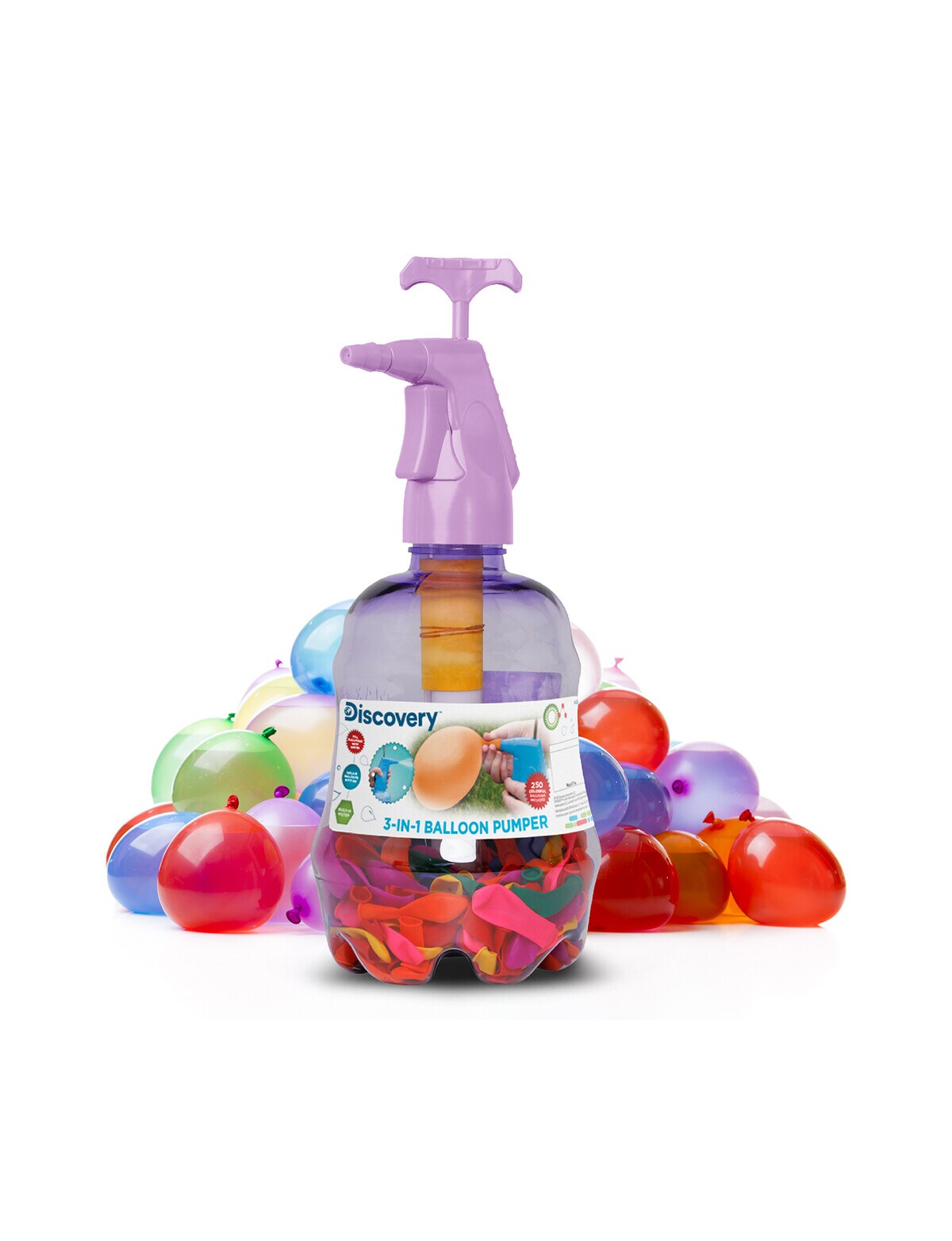 Discovery Water Balloon Pump, Purple Trampolines, Scooters & Outdoor Toys