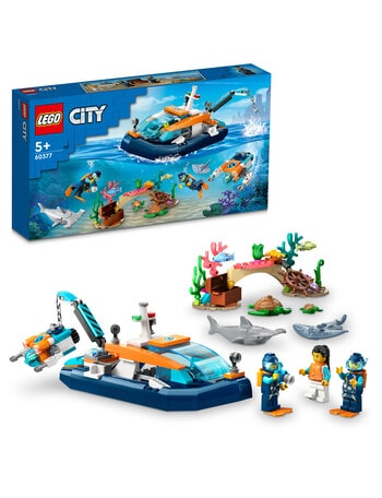 LEGO City Explorer Diving Boat, 60377 product photo