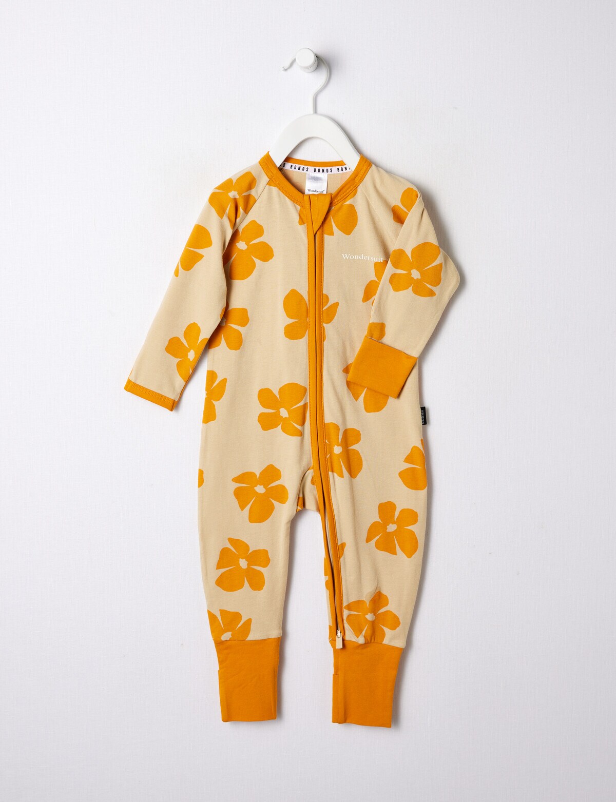 Bonds Flower Power Zip Wondersuit, Yellow Sleepwear