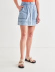 Mineral Luna Denim Skirt, Washed Blue product photo