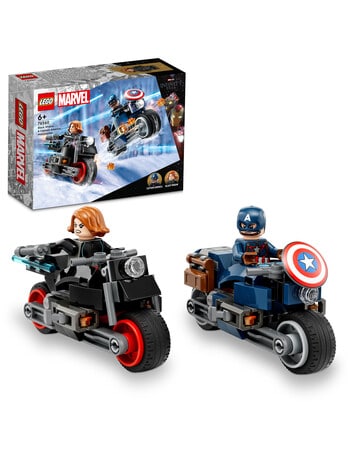 LEGO Superheroes Black Widow & Captain America Motorcycles, 76260 product photo