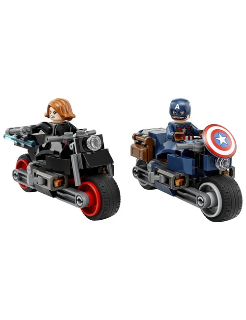 LEGO Superheroes Black Widow & Captain America Motorcycles, 76260 product photo View 05 L