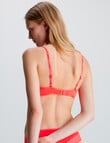 Calvin Klein Flirty Push Up Plunge Bra, Poppy Red, A-D product photo View 02 S