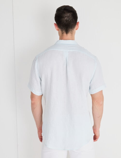 L+L Linen Revere Shirt, Mint product photo View 02 L