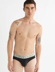 Calvin Klein Reconsidered Cotton Brief, 3-Pack, Black product photo View 02 S