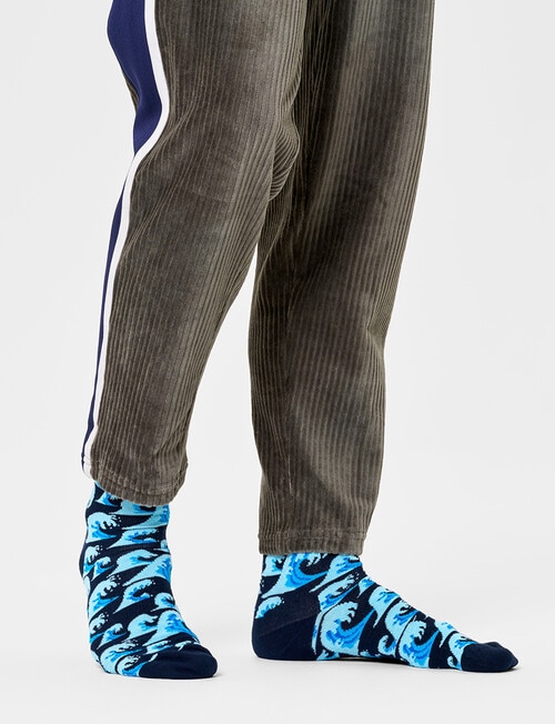 Happy Socks Tie Dye Sock, Blue product photo View 02 L