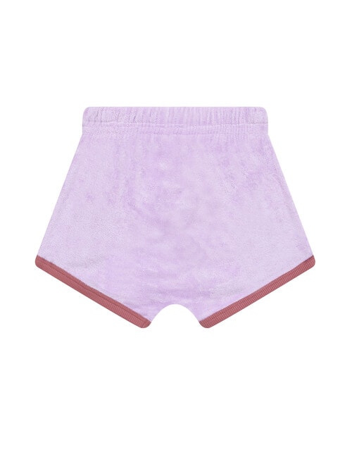 Bonds Mermaid Mist Terry Towel Shorts, Purple product photo View 02 L