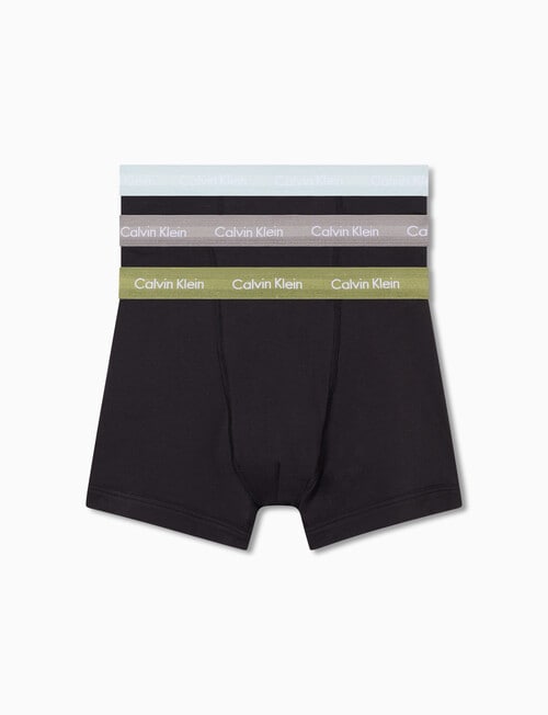 Calvin Klein Cotton Stretch Trunk, 3-Pack, Black product photo