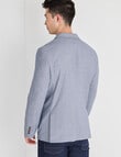 L+L Aria Houndstooth Blazer, Navy product photo View 02 S