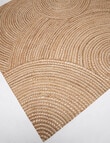 M&Co Jute Ripples Rug, 200x290cm product photo View 04 S