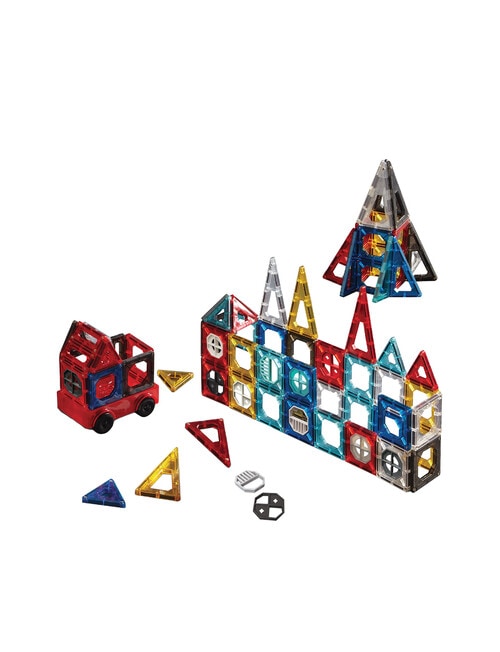 FAO Schwarz Toy Magnetic Tile and Truck Set, 43-Piece product photo View 03 L