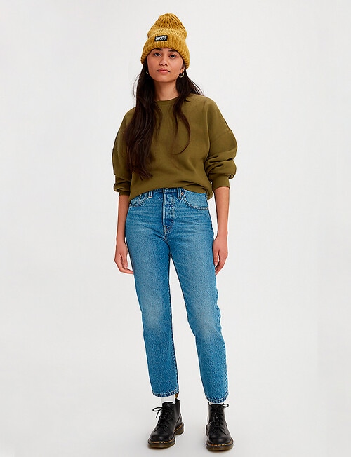Levis 501 Crop Jean, Must Be Mine product photo View 03 L
