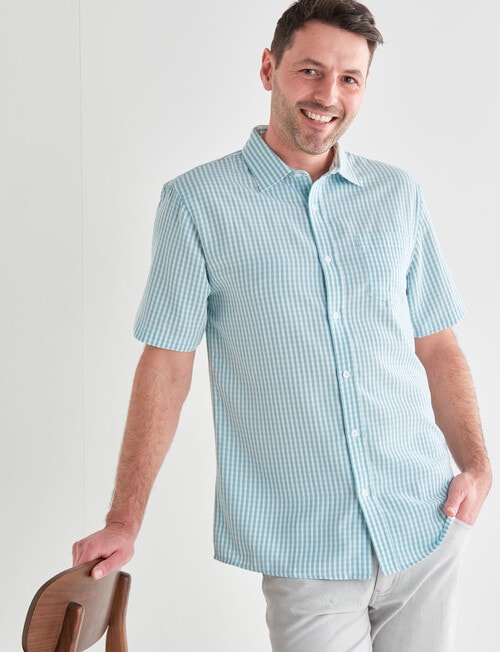 Chisel Soft Touch Short Sleeve Shirt, Aqua product photo