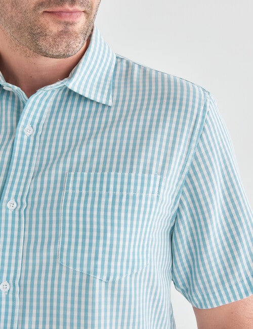 Chisel Soft Touch Short Sleeve Shirt, Aqua product photo View 04 L