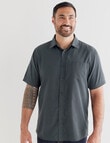 Chisel Soft Touch Short Sleeve Shirt, Charcoal product photo View 04 S