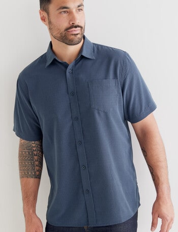 Chisel Soft Touch Short Sleeve Shirt, Navy product photo