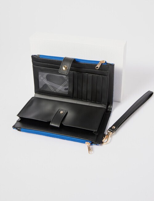 Whistle Medium Phone Wallet, Blue Print product photo View 04 L