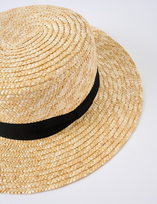 Whistle Accessories Nicole Boater Hat, Natural product photo View 02 L