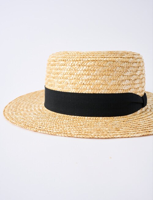 Whistle Accessories Nicole Boater Hat, Natural product photo View 03 L