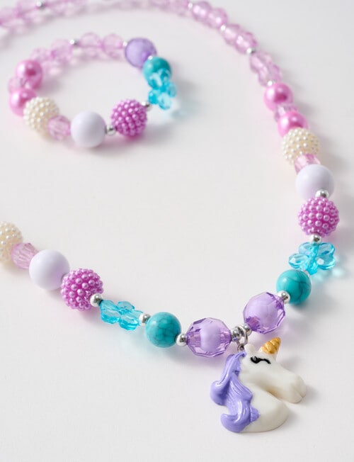 Mac & Ellie Unicorn Jewellery Set, Purple product photo View 02 L