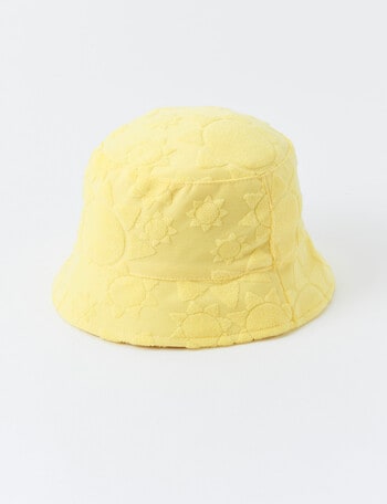 Mac & Ellie Sunny Towelling Bucket Hat, Yellow product photo
