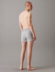Calvin Klein Knit Boxer, 3-Pack, Black, White & Grey product photo View 04 S