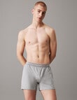 Calvin Klein Knit Boxer, 3-Pack, Black, White & Grey product photo View 02 S