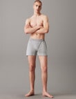 Calvin Klein Knit Boxer, 3-Pack, Black, White & Grey product photo View 03 S