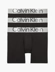 Calvin Klein Reconsidered Cotton Boxer Brief, 3-Pack, Black product photo