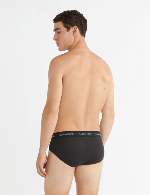 Calvin Klein Engineered Cotton Stretch Brief, 3-Pack, Black product photo View 03 L