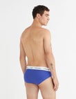 Calvin Klein Engineered Cotton Brief, 3-Pack, Blue, Grey & Black product photo View 03 S