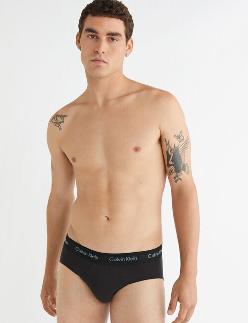 Calvin Klein Engineered Cotton Stretch Brief, 3-Pack, Black product photo View 04 L