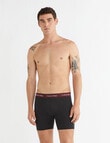 Calvin Klein Engineered Cotton Stretch Boxer Brief, 3-Pack, Black product photo View 02 S