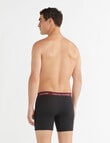 Calvin Klein Engineered Cotton Stretch Boxer Brief, 3-Pack, Black product photo View 03 S