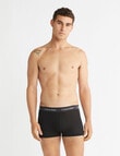 Calvin Klein Engineered Low Rise Cotton Stretch Trunk, 3-Pack, Black product photo View 02 S