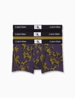 Calvin Klein 1996 Cotton Trunk, 3-Pack, Olive, Print & Black product photo