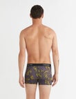 Calvin Klein 1996 Cotton Trunk, 3-Pack, Olive, Print & Black product photo View 03 S