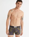 Calvin Klein 1996 Cotton Trunk, 3-Pack, Olive, Print & Black product photo View 04 S