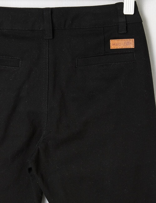 Mac & Ellie Woven Chino Pant, Black product photo View 02 L