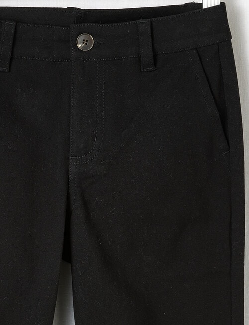 Mac & Ellie Woven Chino Pant, Black product photo View 03 L